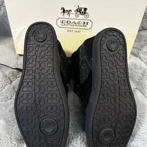 Coach Black Lace-Up Sneakers authentic, brand new never worn - Picture 4 of 7